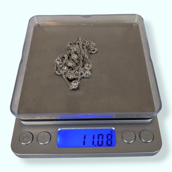 Premier Designs Long Rhinestone Chain Necklace - Picture 5 of 5